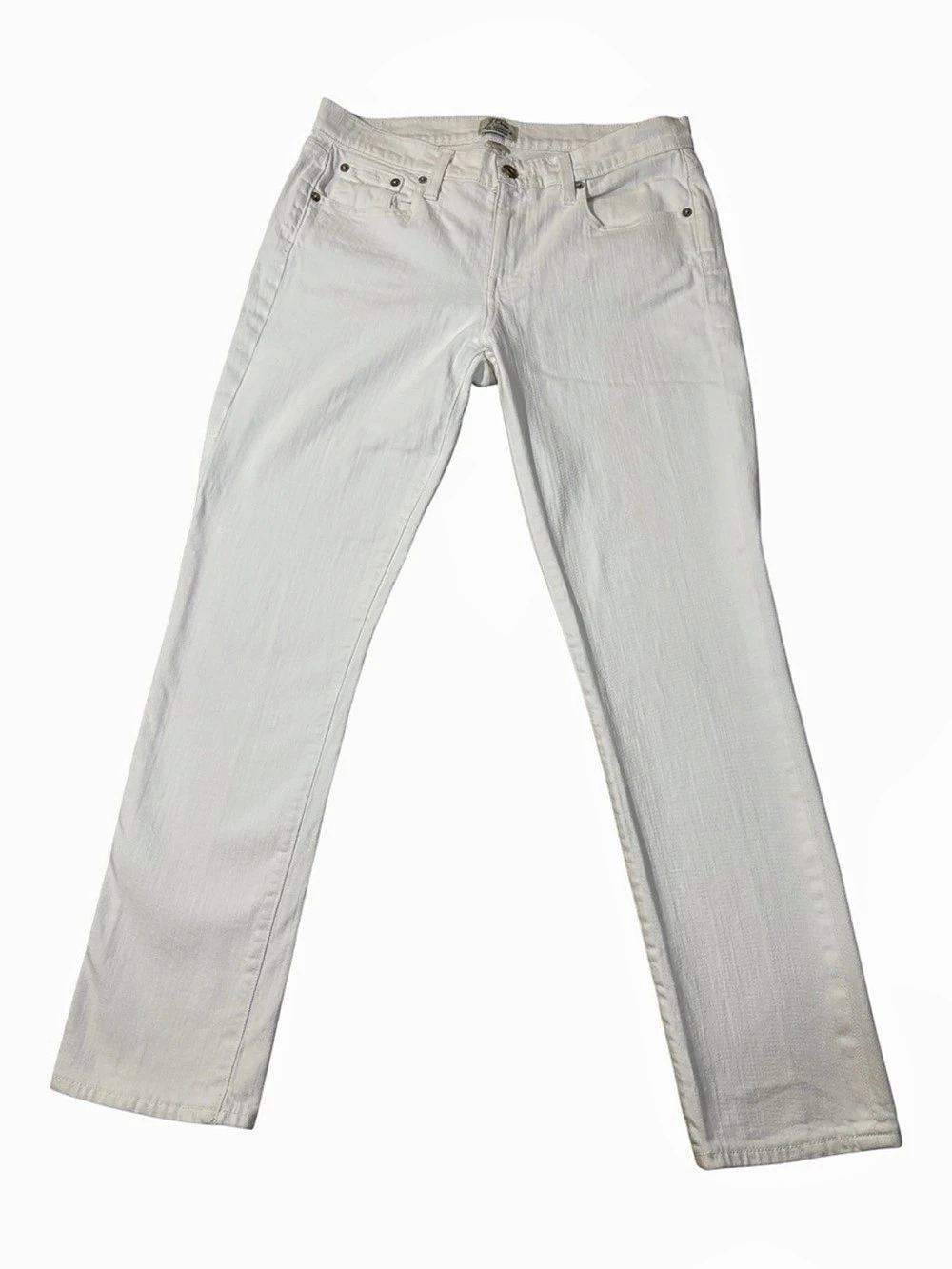 J.Crew Jeans, Slim Broken-In Boyfriend White Boyfriend Jeans Waist 27 Cotton, 30